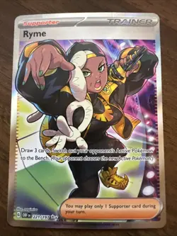 Pokemon Trainer Ryme 221/197 SV03: Obsidian Flames Ultra Rare Holo - Image 1