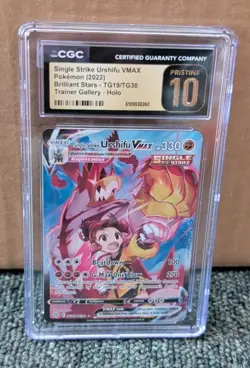 Pokemon 2022 Brilliant Stars Urshifu VMAX Single Strike CGA PRISTINE 10 #TG19/30 - Image 1