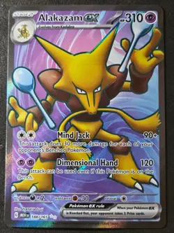 Pokemon TCG SV 151 Alakazam Ex 188/165 Ultra Rare Holo (1B) - Image 1