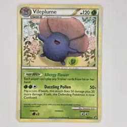 Vileplume 24/90 Rare HS Undaunted MP Pokemon - Image 1