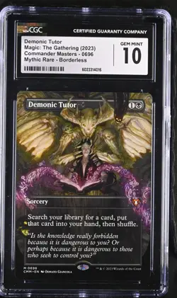 Demonic Tutor - Magic the Gathering - CGC Gem Mint 10 - English - Image 1
