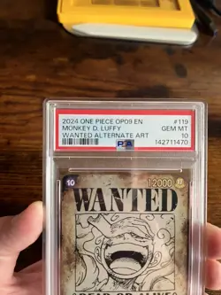 Monkey D. Luffy SP OP05-119 One Piece:Emperors In The New World (PSA 10 💎 Mint) - Image 3