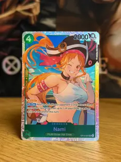 Nami OP14-031 One Piece TCG FREE WORLDWIDE SHIPPING The Azure Sea's Seven - Image 1