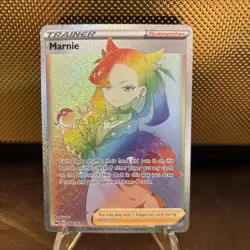 Marnie 208/202 Sword & Shield Secret Rare Rainbow Full Art Trainer - Pokemon TCG - Image 1
