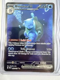 Blastoise ex 200/165 MEW EN-151 Special Illustration Rare Pokemon Card - Image 1