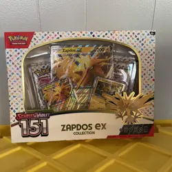 Pokemon TCG Scarlet and Violet 151 Zapdos EX Collection, Sealed. - Image 1