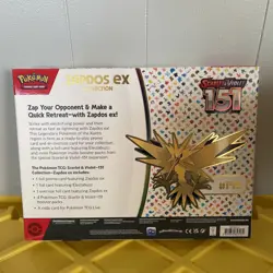 Pokemon TCG Scarlet and Violet 151 Zapdos EX Collection, Sealed. - Image 2