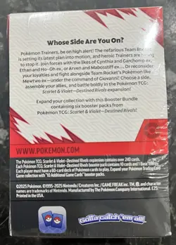 Pokemon TCG Scarlet & Violet - Destined Rivals Booster Bundle. Brand New Sealed! - Image 3