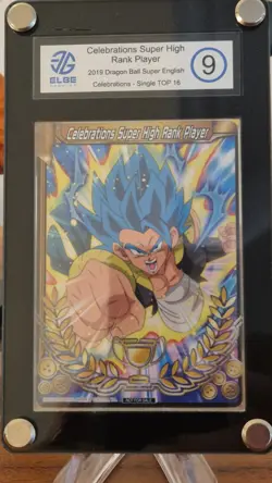 Dragonball Super Card Gogeta High Super Rank TOP16 MERIT GRAIL 2019 ELBE 9 - Image 2