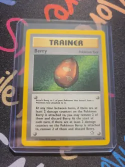 Pokemon Neo Genesis Berry Common Trainer Card 99/111 LP - Image 1