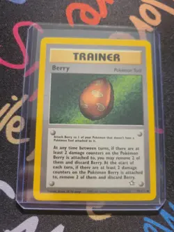 Pokemon Neo Genesis Berry Common Trainer Card 99/111 LP - Image 2