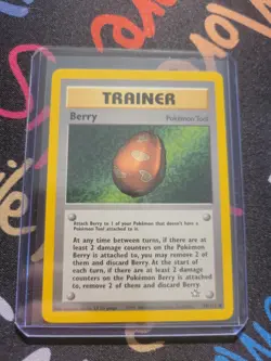 Pokemon Neo Genesis Berry Common Trainer Card 99/111 LP - Image 4