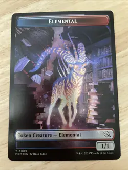 MTG Wrenn and Realmbreaker Elemental (009) FOIL Token March of the Machine NM/M - Image 2