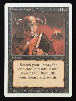 1x MTG Demonic Tutor - Revised Edition (3ED) - Magic the Gathering - Image 1