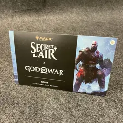 MTG: Secret Lair x God of War Norse Traditional Foil, Sleeve has Wear - Image 4