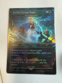 Aerith's Curaga Magic - Heroic Intervention Secret Lair Drop Foil NM - Image 1