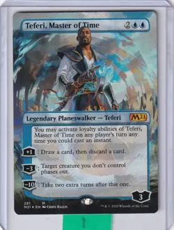 Teferi Master of Time (Borderless) FOIL * Core Set 2021 - Variants MTG - Image 1