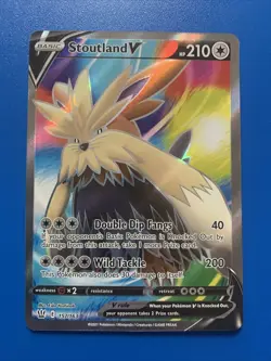 Pokemon - Stoutland V - 157/163 - SWSH Battle Styles - Full Art Card - Image 1