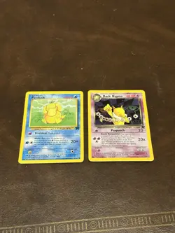 Pokemon Team Rocket Lot - Psyduck 65/82 + Dark Hypno 9/82 Holo - Vintage WOTC - Image 1