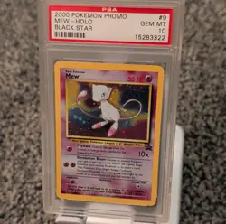 Pokemon 2000 Mew Black Star Promo Holo PSA 10 #9 English Ken Sugimori - Image 3
