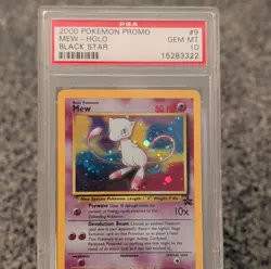 Pokemon 2000 Mew Black Star Promo Holo PSA 10 #9 English Ken Sugimori - Image 4
