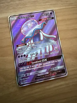 Pokemon Nihilego GX 103/111 Crimson Invasion Full Art Holo Near Mint NM - Image 2