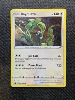 Rayquaza SWSH029 Sword & Shield Promo Pokemon English Black Star Promo 2020 - Image 1