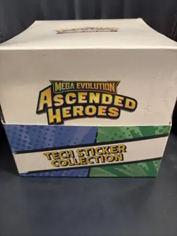 Pokemon TCG: Ascended Heroes Tech Sticker Collection Display Case Factory Sealed - Image 1