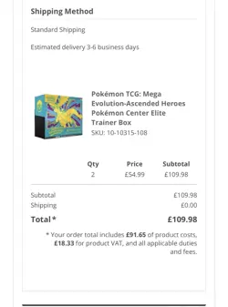 X2 Pokemon TCG: Ascended Heroes - Pokemon Center ETB - PRESALE 20/02/26 - Image 1