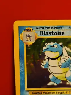Blastoise 2/102 Base Set Holo Pokemon Card MP/LP- - Image 2