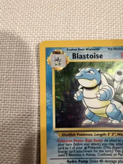 Pokemon 1999 Base Set Blastoise Holo Rare 2/102 LP- - Image 2