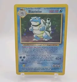 Pokemon 1999 Base Set Blastoise Holo Rare 2/102 LP - Image 1