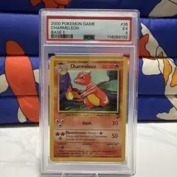 1999 Pokemon Game Base Set 2 Charmeleon 35/130 PSA 5 - Image 1