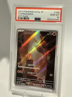 Charmander 168/165 Sv2a: Pokemon Card 151 Holo (Japanese) Art Rare PSA 10 Gem - Image 1