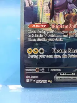 Pokemon TCG Miraidon EX Scarlet & Violet Base Set Card 244/198 Sir NM Condition - Image 4