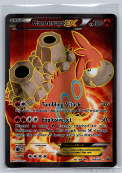 Camerupt EX - 146/160 - Pokemon Primal Clash Full Art Ultra Rare Card LP - Image 1