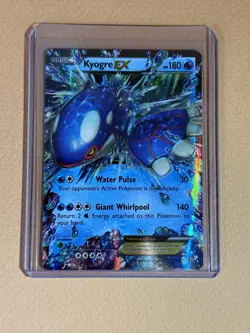 Pokemon TCG Kyogre EX Primal Clash Ultra Rare Holo Card 54/160 NM Condition - Image 1