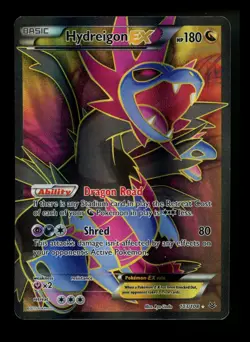 #4 Hydreigon EX 103/108 XY Roaring Skies 2015 Full Art Holo Pokemon Card TCG - Image 1
