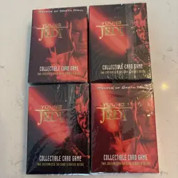 Young Jedi MENACE OF DARTH MAUL Collectible Card Game (4 Starter Decks) Sealed - Image 1