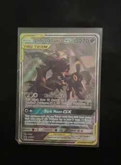 Pokemon TCG Umbreon & Darkrai Tag Team GX Holo Ultra Card 125/236 - Image 1