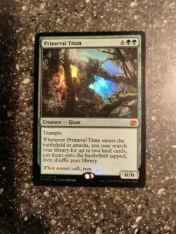 1x Primeval Titan - Foil - Modern Masters 2015 MTG Magic - 2 Avail Priced 2 Sell - Image 1