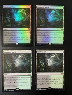 MTG- Blooming Marsh x4 - Kaladesh (Two are FOIL)(One is Korean) - Image 1