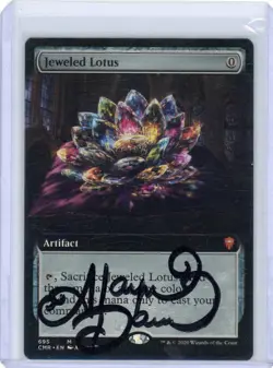 Magic the Gathering Jeweled Lotus Extended Art Signed by Alayna Danner - Image 1