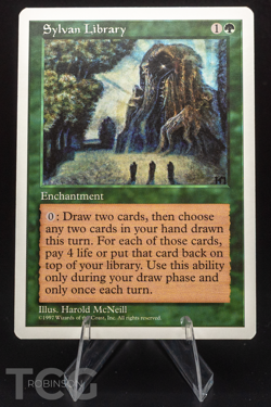 Sylvan Library - 1997 Magic the Gathering - 5th Edition Regular - Image 1