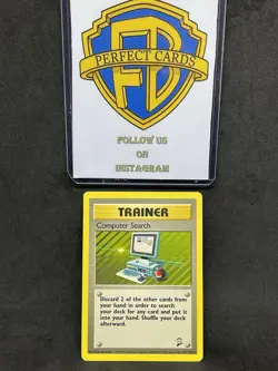 POKEMON BASE SET 2 COMPUTER SEARCH NONHOLO 101/130 LP- - Image 1