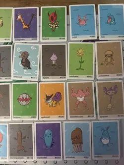 40 Card Lot from Pookiemoot Gen 2 Packs - Pokemon fan art Poke Derp - Image 2