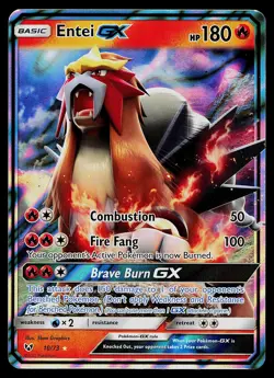Pokemon Card - Entei GX Shining Legends 10/73 Ultra Rare - Image 1