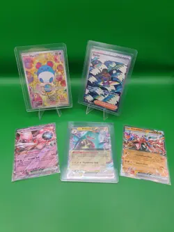 Ascended Heroes Bundle Surfer 293 , 232 Marill & 3 EX cards Pokemon - Image 1