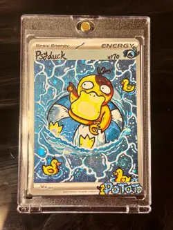 Pokemon TCG Misty's Psyduck Destined Rivals 193/182 Hand Draw DIY HOLO ENERGY 🌀 - Image 1