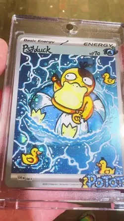Pokemon TCG Misty's Psyduck Destined Rivals 193/182 Hand Draw DIY HOLO ENERGY 🌀 - Image 2